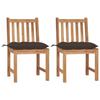 VidaXL Set of 2 Garden Chairs with Cushions, Patio Seats, Dining Chairs, Outdoor Patio Furniture, 3062939