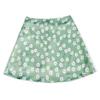 Leopard Floral High Waist Zip Skirt Women's Leopard Print Floral High Waist Zip Skirt