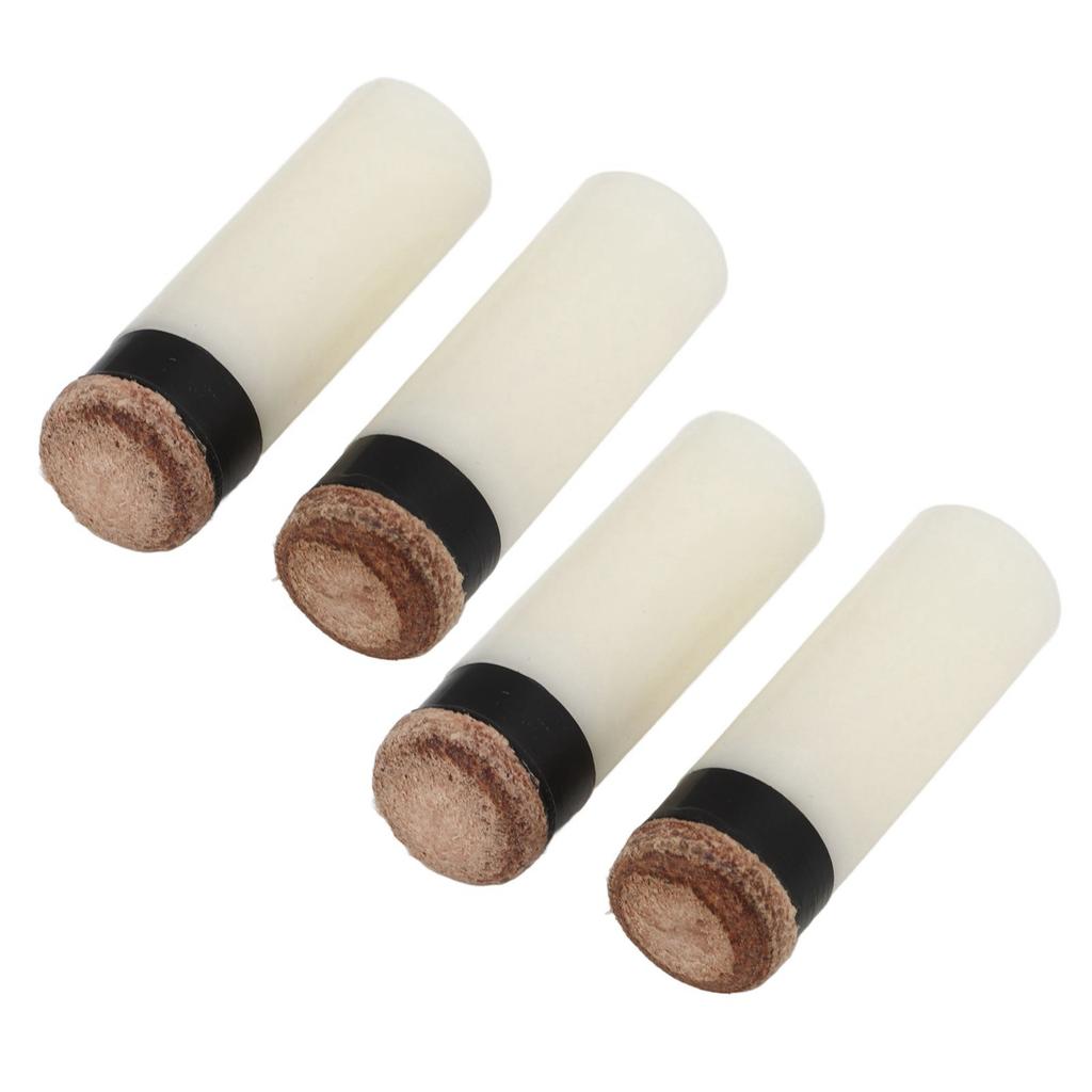 12PCS Pool Cue Tips 11mm PU Leather and Plastic Universal Cue Tip Replacements for Billiard Hall