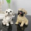 Harz Hundefigur Korb - Heimdeko Ornament (Pudel, Myna, Bulldogge)