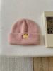 Autumn Winter Hats For Women Puppy Embroidered Knitted Beanie Ear Protection Cold Proof Keep Warm Baggy Cap Female New