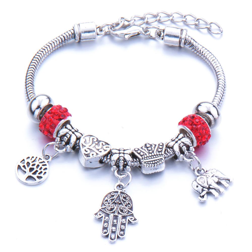 Эластичные браслеты с бусинами для пар Модные ювелирные аксессуары Разноцветные