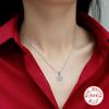 1 Carat S925 Silver Necklace Square Bag Pendant With Moissanite Collarbone Chain Eight Hearts And Eight Arrows