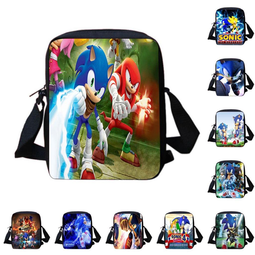 Mochila Escolar Sonic para Estudantes Grande Capacidade Impermeável Bolsa de Ombro Viagem ao Ar Livre Presente