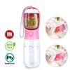 Food Grade 2 In 1 Portable Pet Dog Water and Food Bottle for Walking Feeder for Dogs Drinking Bottle