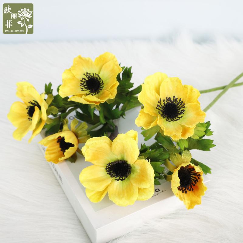 New simulated sea anemone flower decoration Home anemone flower simulation flower