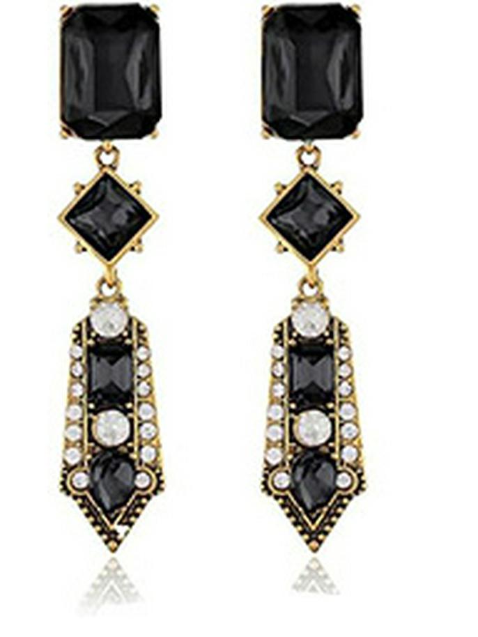 1920s Masquerade Pearl & Diamond Earrings - Gatsby Party, Bride, Wedding, Ball