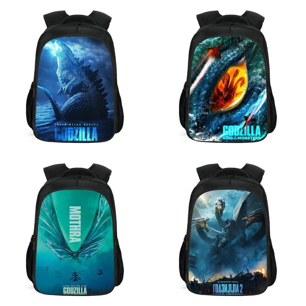 Spacious Godzilla King Of The Monsters Backpack For School Students And Kids