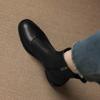 Krazing Pot Microfiber Round Toe Thick Heels Chelsea Boots Size 42 Zip Beauty Lady Women Stretch Ankle Boots