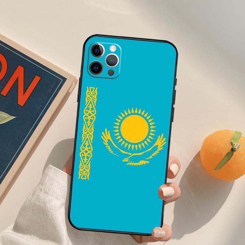 Kazakhstan Flag Art Case For iPhone 13 12 Mini SE 2020 SE 2022 6S 7 8 Plus X XR XS Max 11 12 13 Pro Max Capa