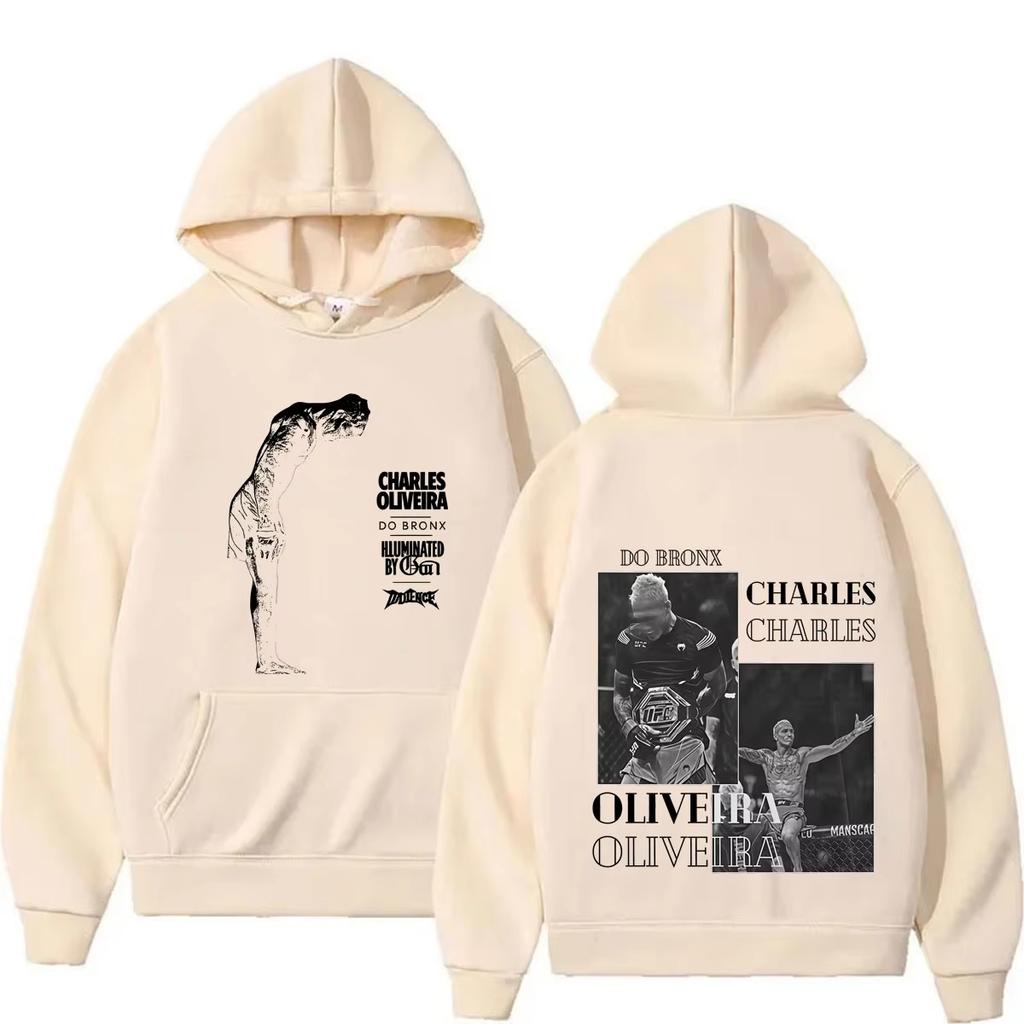 Charles Oliveira Do Bronx 2026 Merch Felpe di Alta Qualità Uomo Donna Calde Casual Streetwear Felpa Perfetta per il Pendolarismo e il Tempo Libero