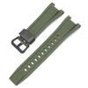 Correa de Resina para Casio G-Shock GST-W300 GST-S300 GST-S210B GST-S110 GST-W110 Hombres Reemplazo Pulsera Brazalete de Goma Camuflada para Reloj