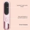 Small Travel Friendly Straightening Brush With MCH Ceramic Heating Technology And USB C Charging