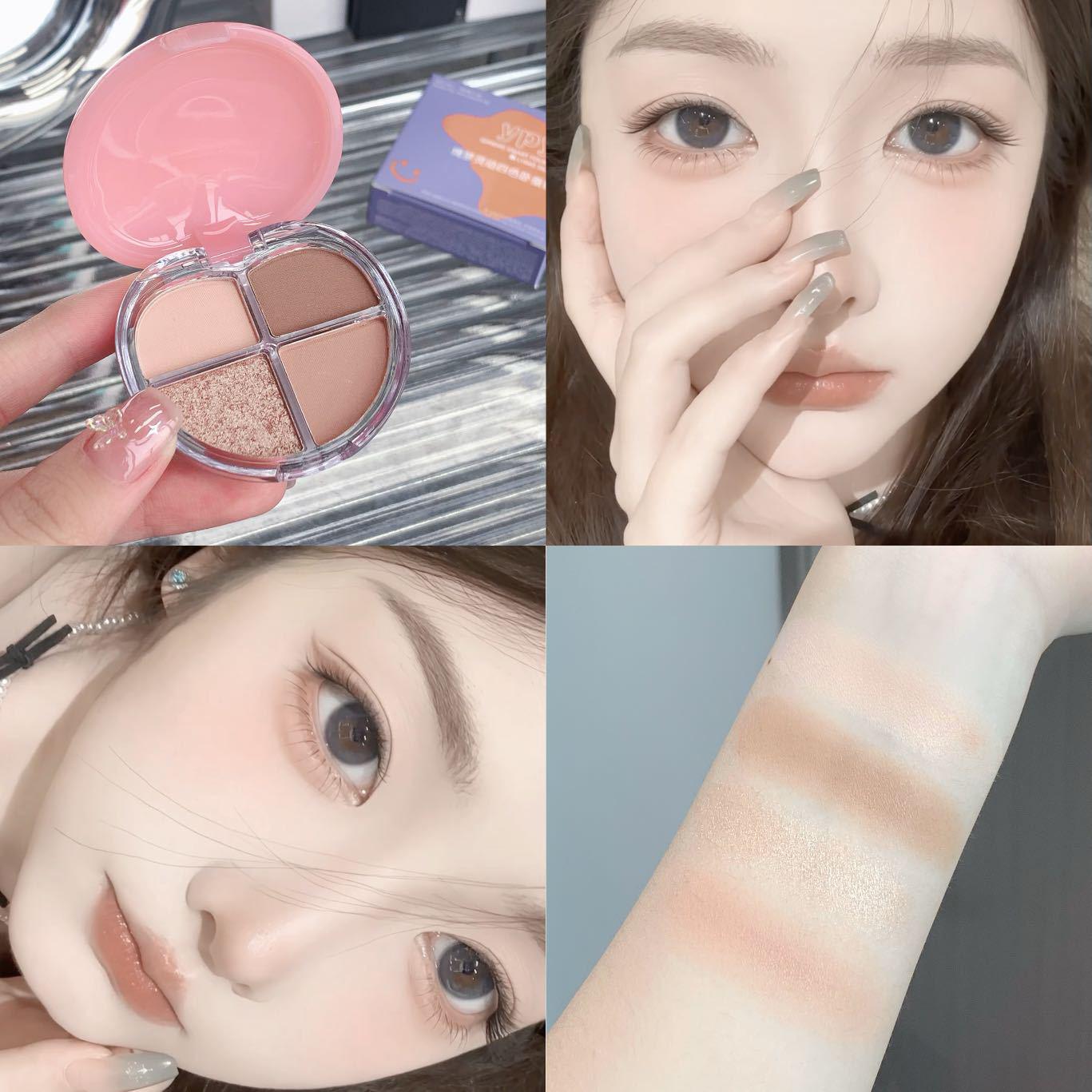 

YPYP Dreamy Quad Under-Eye Shadow Palette: Shimmer & Matte, Waterproof, Sweatproof, Smudge-Proof. Easy Application.