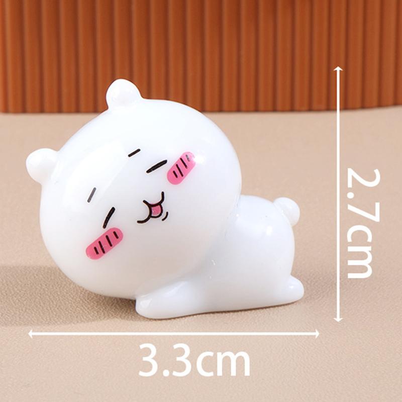 Cartoon Cute Mini Chiikawa Figurines  Miniature Desktop Car Ornament Crafts Diy Decoration Accessories Children Gifts