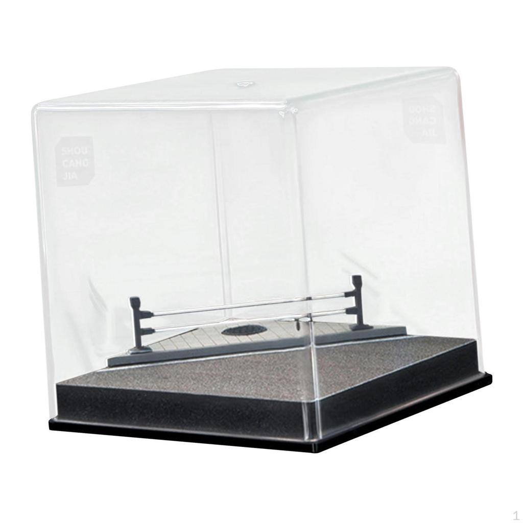 Display Case, Transparent Storage Showcase, Dustproof Shelf Collection 1/64 Scale, Acrylic Cube for