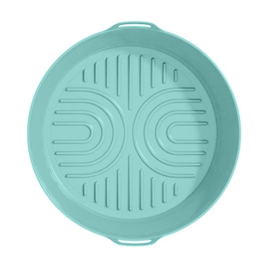 Silicone Air Fryer Liner Round Square Foldable Mat for Baking Food-Grade Basket Non-Stick Heat Resistant Air Fryer Accessories