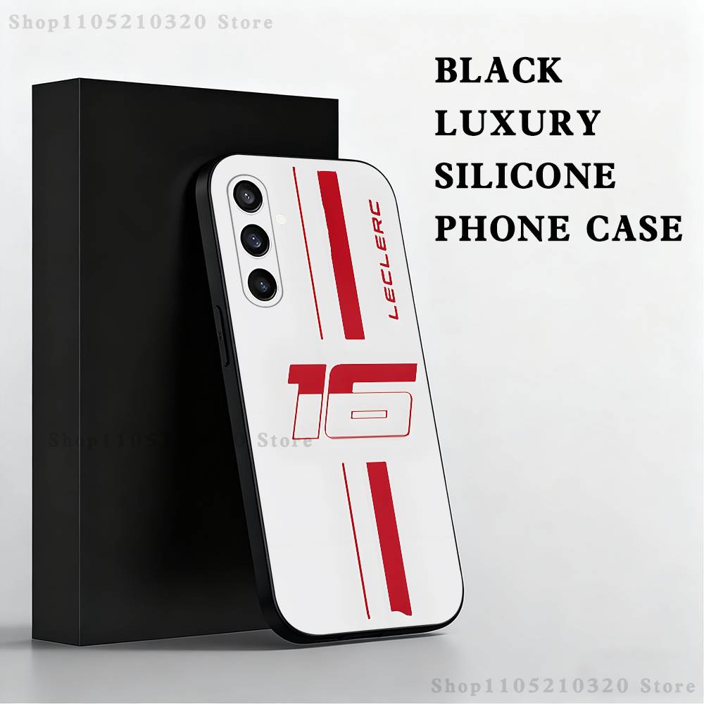 C-Charles L-Leclerc F-F1 16 Phone Case  For Samsung S 25,24,23,22,30,21,10,9,Ultra,Plus,Lite,FE,4,5 G Black Soft Case
