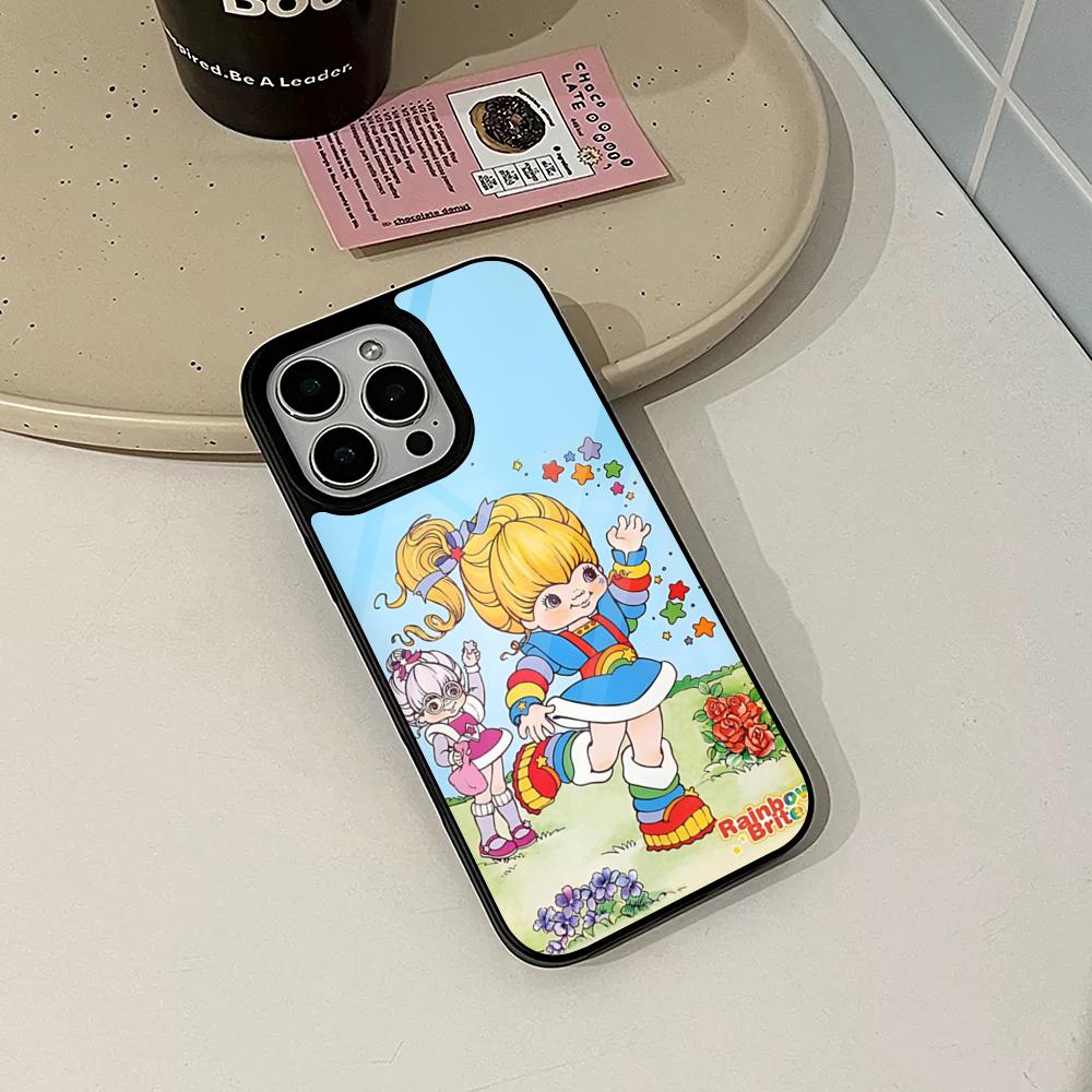 Cartoon R-Rainbow Brite Phone Case for Iphone 17 16 15 14 Air 13 12 11 Pro Max Mini Plus Fundas Shell PC+TPU Cover