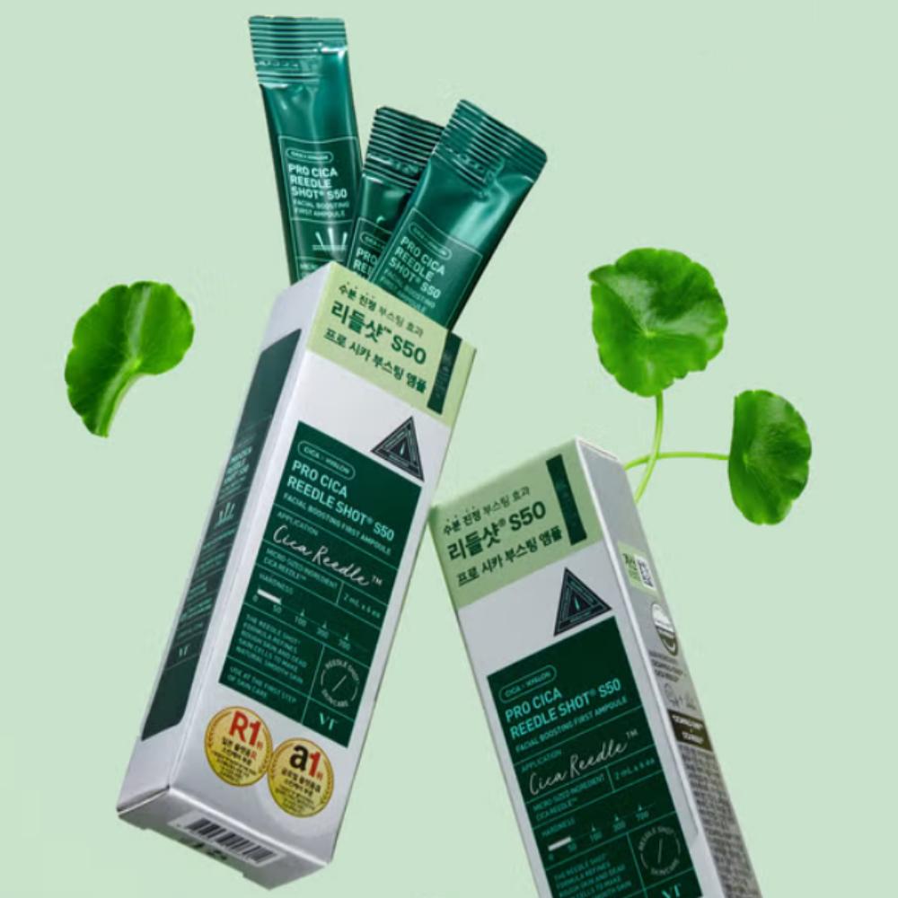 VT Pro Cicacream Rejuvenation Shot S50 - Facial Boosting First Ampule (2ml X 6 Packs)