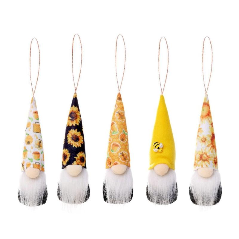 

5/10 шт. подвесных украшений в виде гномов Bumble ручной работы, шведский медовый эльф, летние украшения для дома, фермерского дома, елки X3UC