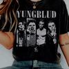 Maglietta Vintage Stampata in Cotone Musica Yungblud Oversize Grafica Manica Corta Unisex Uomo Donna Estate