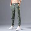 Sweatpants Mid-waisted Drawstring Elasticity Loose Breathable Daily Wear Spring Drawstring Ankle Tied Cropped Pants Everyday Life
