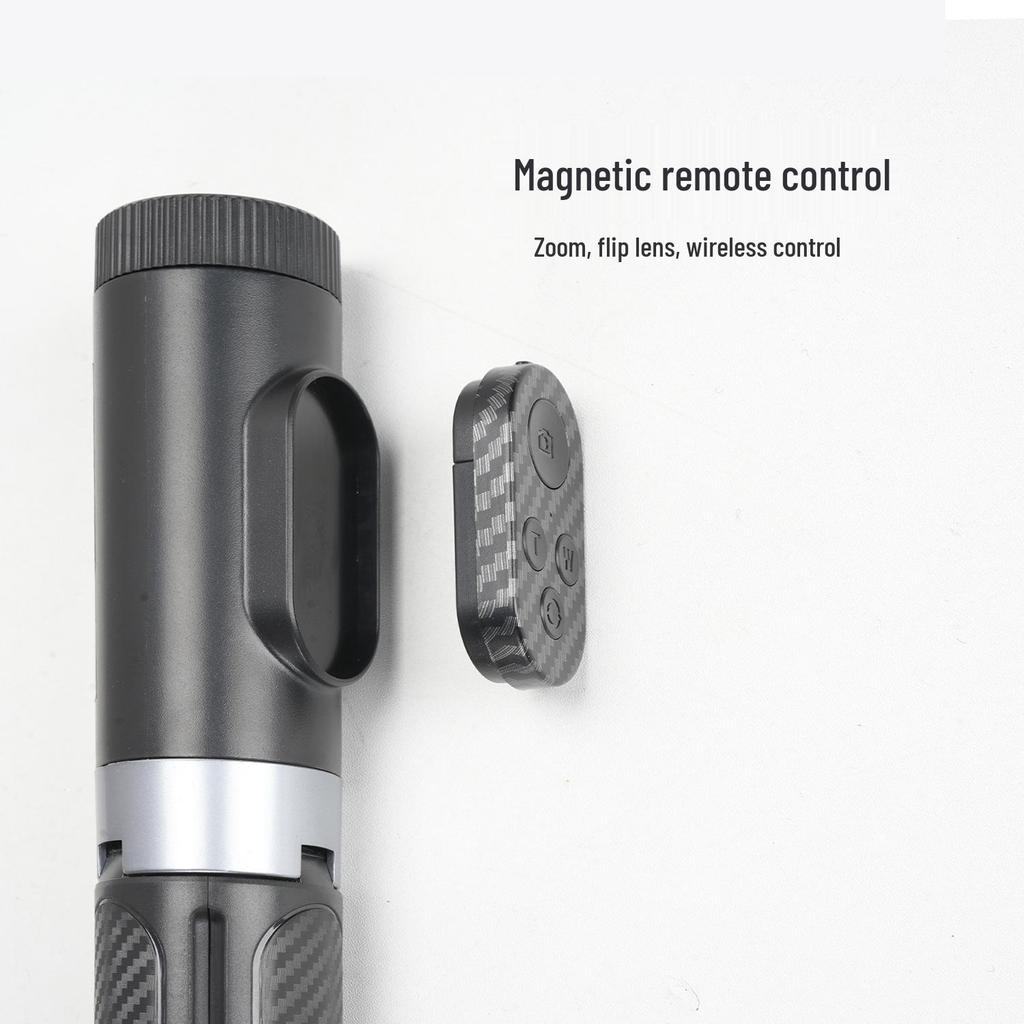 YF08 Rotating Selfie Stick Tripod with Bluetooth Remote - Portable Phone Holder for Travel Photography