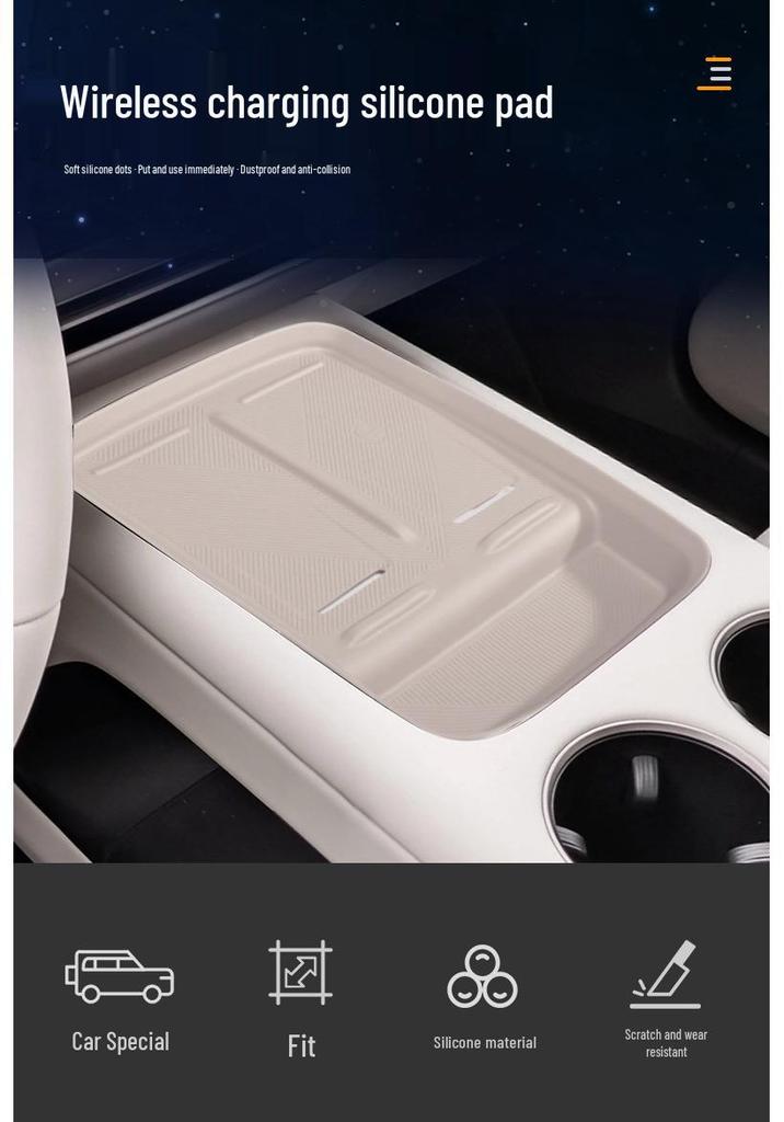 Silicone Wireless Charging Protector for Ideal i6/i8 Central Console