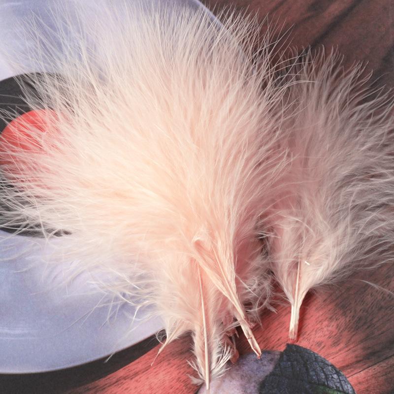 50Pcs Feather Turkey Hair Vascular Fleece, Dream Catcher Diy Corsage Earrings Headgear Hair Accessories Color Pendant Decorative Materials