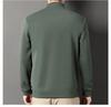 Men's Winter Luxury Velvet Hoodie 2025: Thick Half-High Collar Long-Sleeve Base Layer for Middle-Aged Dad