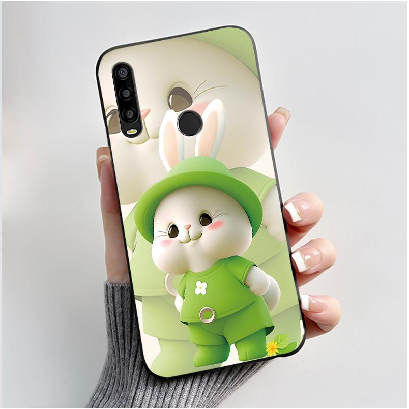 For TCL L10 Pro Case Luxury Cute Love Heart Rabbit Funny Black TPU Soft Silicone Phone Case For TCLL10 Pro Protective Back Cover