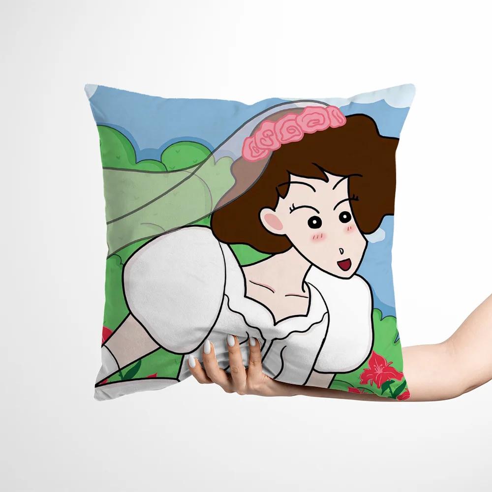 Cartoon Throw Pillow Covers Living Room Decoration Printed Sofa Cushion Cover Polyester Soft Pillowcase