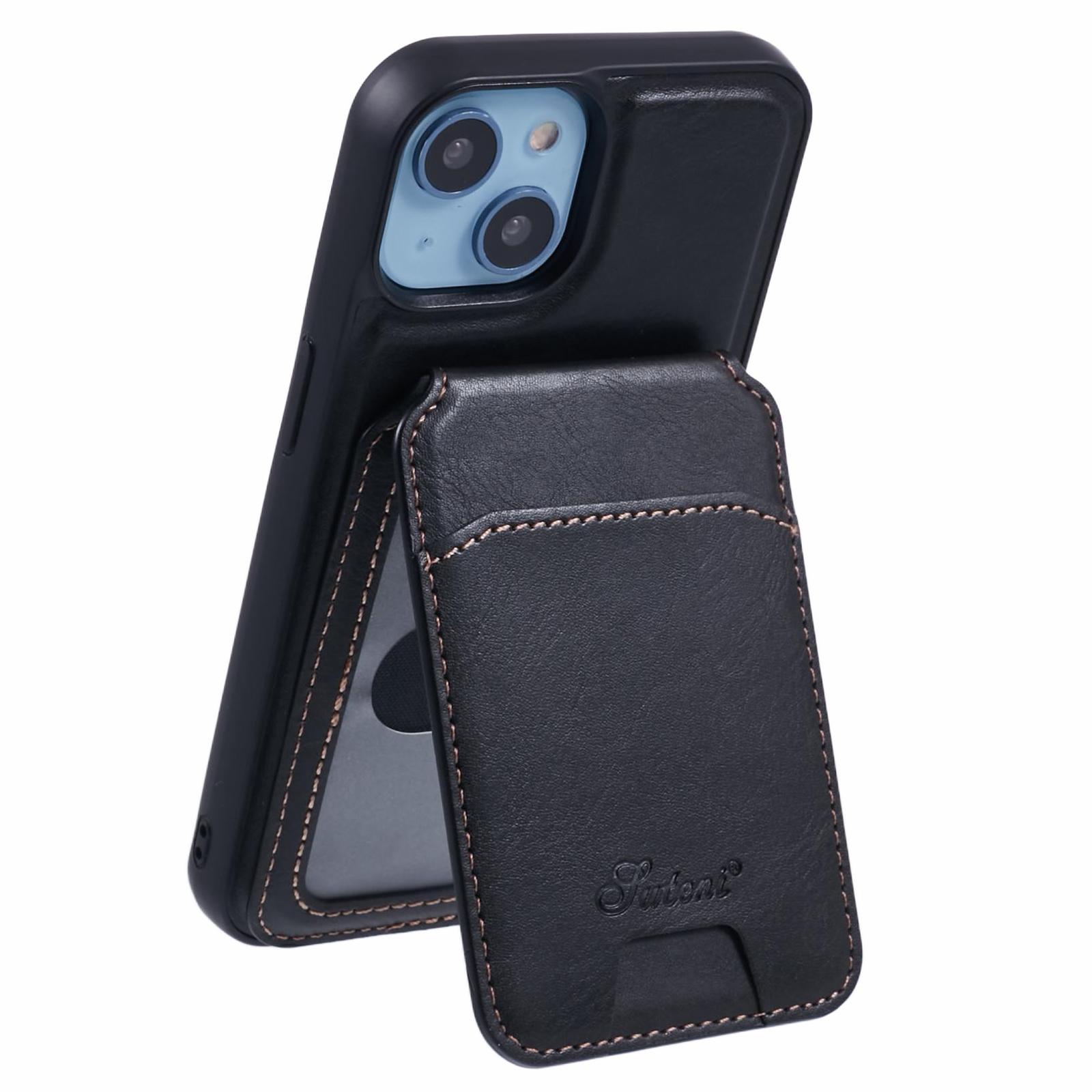 

For iPhone 14 Case Compatible with MagSafe Detachable Card Holder Phone Cover Black