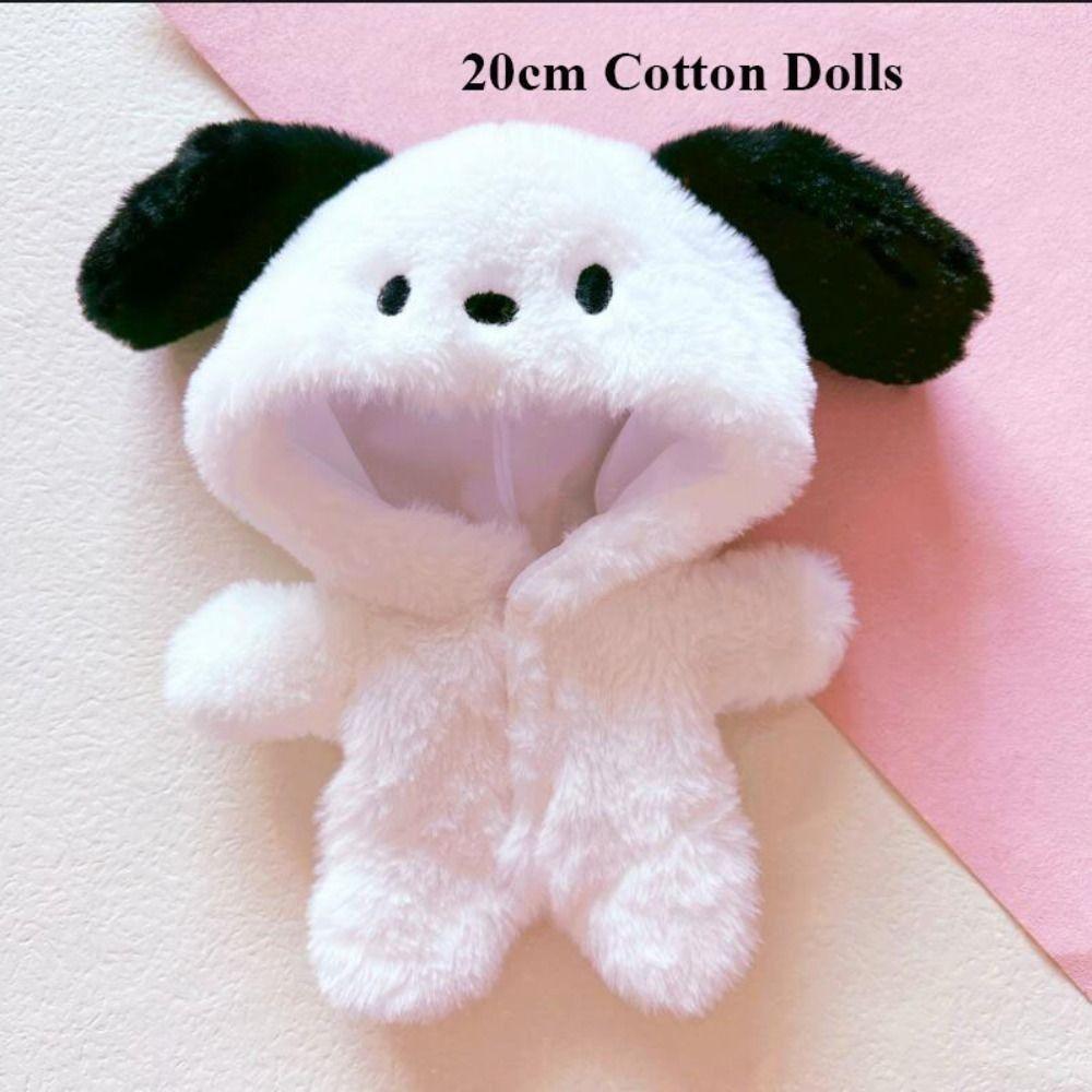 Dog Animal Doll Hoodies Fur Mini Cute Jumpsuit  10/20cm Doll Clothes/Cotton Stuffed Dolls