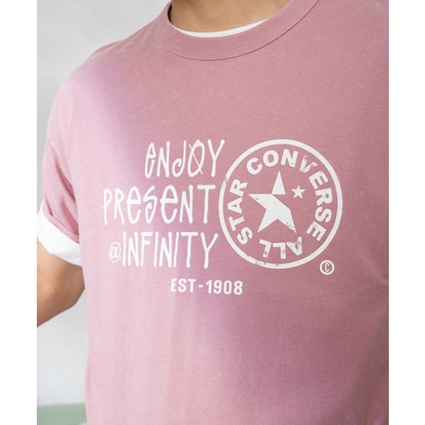 Converse Unisex Vurbige Logo Washing T shirT Loose fiT Lail