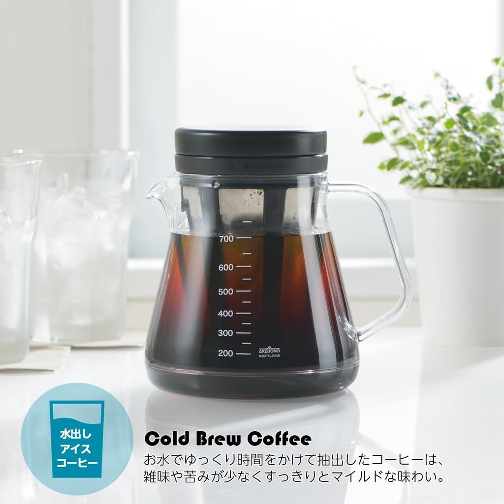 Akebono Sangyo Coffee Server Strong 750 2WAY Dripper Set for Black Drip Brew Coffee Coffee/Cold TW-3760