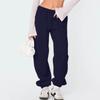Women's Fleece Sweatpants Winter High Waisted Sweat Pants Drawstring Baggy Jogger Pants