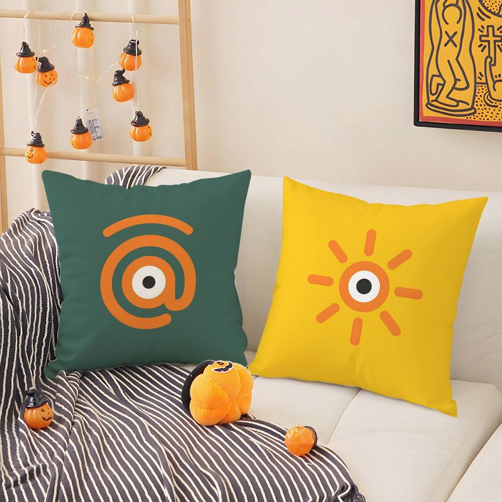 Home Decor Funny Eye Patterned Decorative Pillow Covers Pattern Cushion Cover Suitable for Sofa Bedroom Car Pillow Cover
