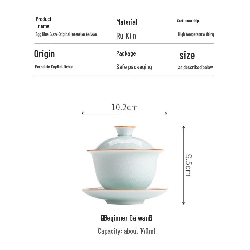 Ru Kiln Sancai Gaiwan