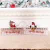 Christmas Countdown Calendar Sliding Gnome Advent Double-Sided 24 Numbers Design Wood Holiday Countdown For Winter Festival Home