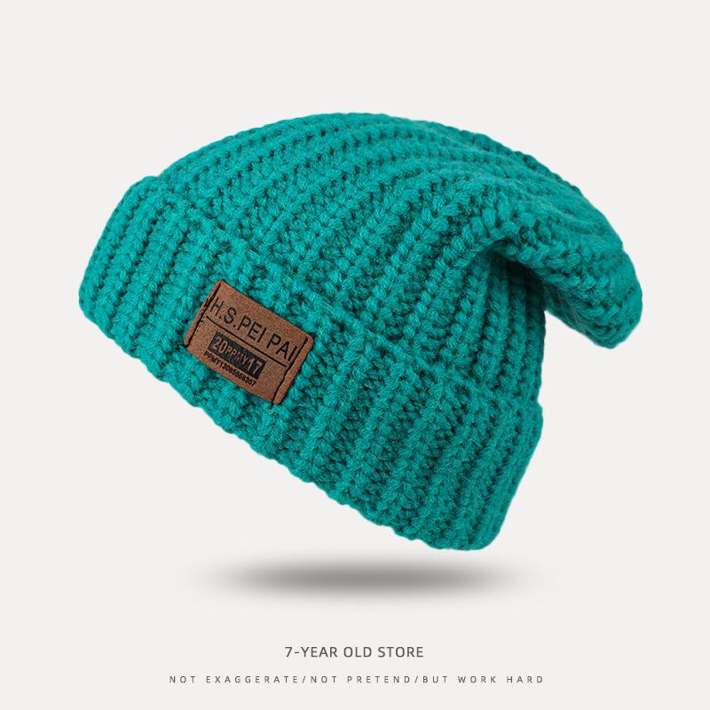 Korean Loose Big Head Circumference Pile of Hats Versatile Wool Hats for Women In Autumn and Winter Warm Ear Protection Knitted Hats Cold Hat Trend