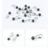 20Pcs Fishing Line Sinker Lock Snaps Fishing Clips Small Mini Design Easy To Carry Freshwater Stainless Steel Snaps Fishing Tackle
