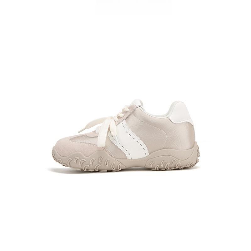 Inner height-increasing German training shoes women's autumn new Auruofeng lace Forrest Gump ballet platform sports and leisure shoes