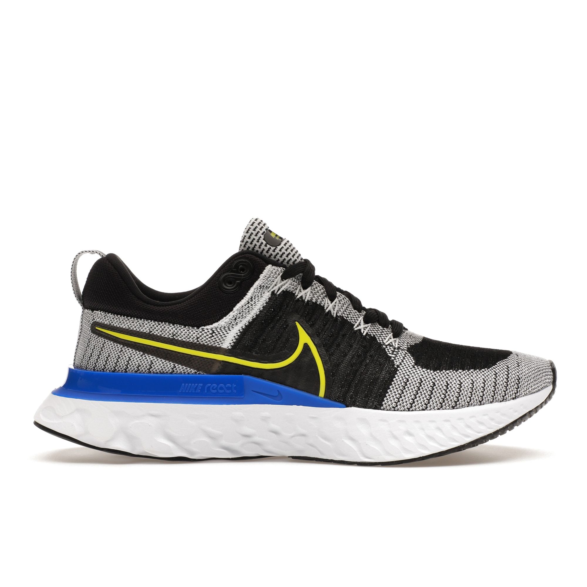 

Nike React Infinity Run Flyknit 2 Men White Black Racer Blue Cyber CT2357-100 EU 44.5