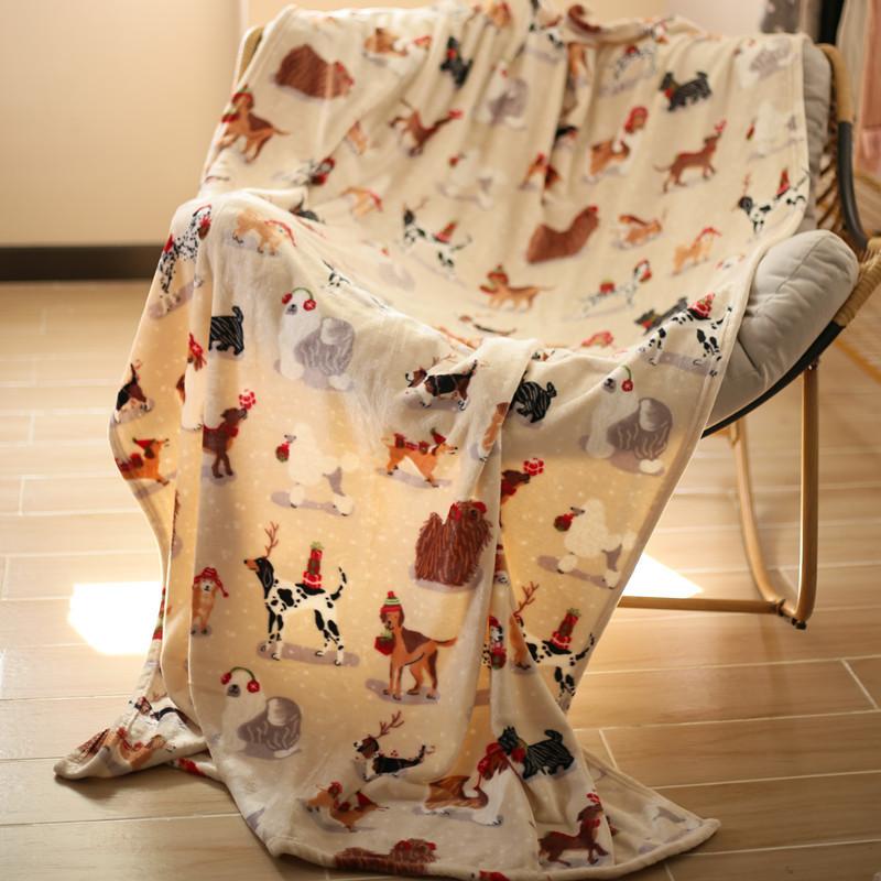 Modern Cartoon Cat Blankets Wide Flannel Soft Breathable Warm Cover Nap Blanket Camping Sofa Blanket Bedding Sheet Home Supplies