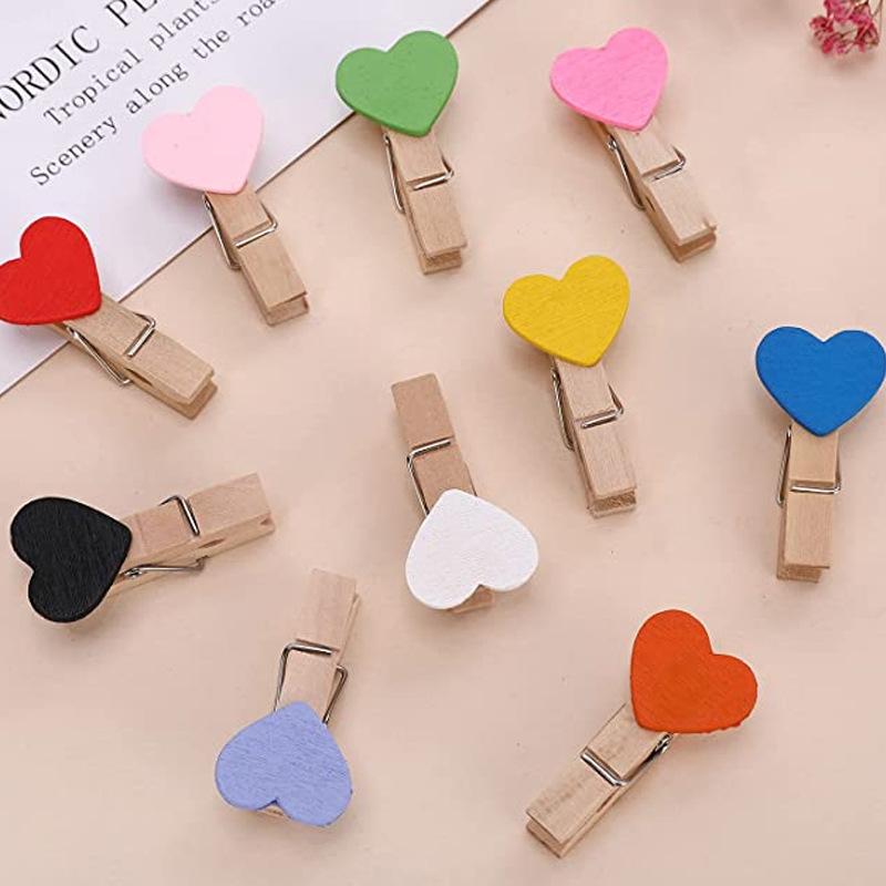 

50 шт. Мини-деревянные прищепки для фото, бумаги, прищепки, аксессуары для украшения дома, свадьбы, вечеринки 3.5cm/50pcs