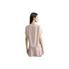 Calvin Klein Cool Touch Antibacterial Ice Beauty Series Soft Breathable Home Short Sleeve Pajama Top Women Tops Cinnamon-Latte AD00078I6