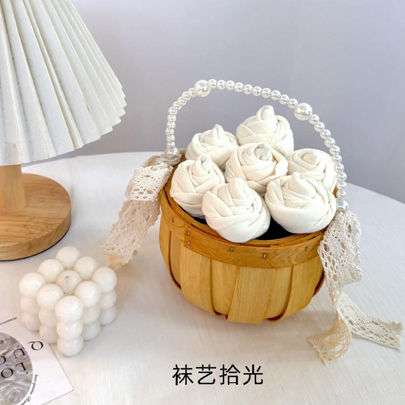 Womens Cotton Crew Socks Gift Bouquet Romantic Valentines Day Birthday Present Girlfriend Wife