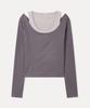 MIXXO Layered Long Sleeve T-Shirt_Miwlwg301A